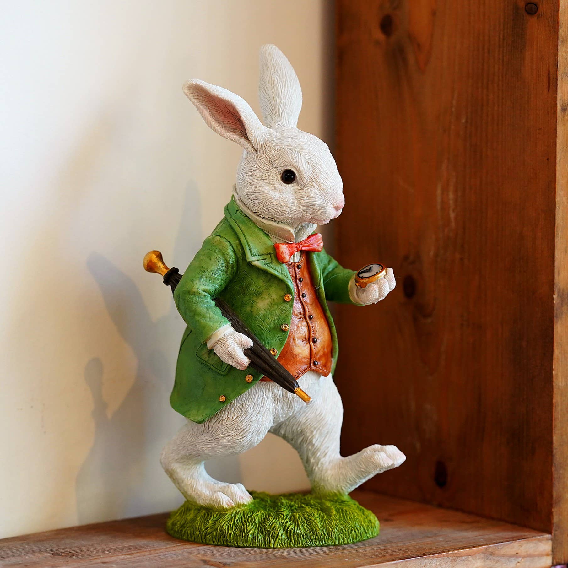 White Rabbit Resin Ornament Garden Alice in Wonderland Statu