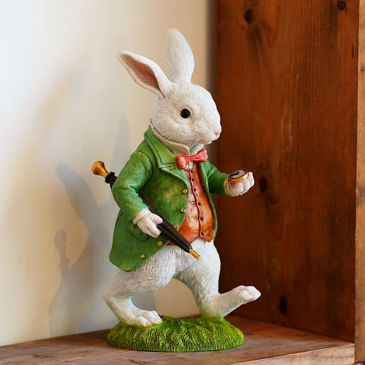 White Rabbit Resin Ornament Garden Alice in Wonderland Statu