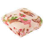 Sleigh Team Printed Fleece Throw Multicolour: Multi / 130 x 150cm