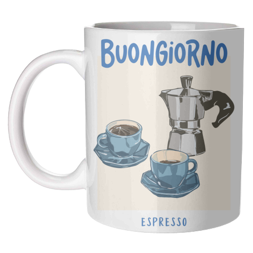 Mugs 'Buongiorno Espresso' by EZbie: Mug Premium 11oz