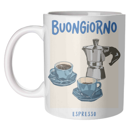 Mugs 'Buongiorno Espresso' by EZbie: Mug Premium 11oz