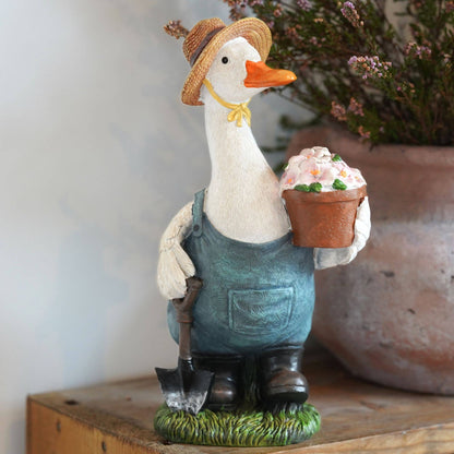 Madam Duck Resin Ornament Garden Jemima Home Statue
