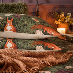 Pineberry Forest Woodland Duvet Cover Set Multicoloured: Multicoloured / Super King