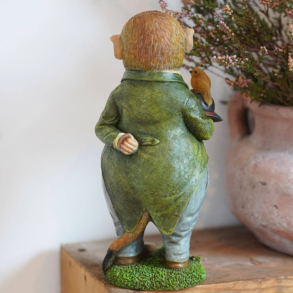 Mr Monkey Resin Ornament Garden Home Statue