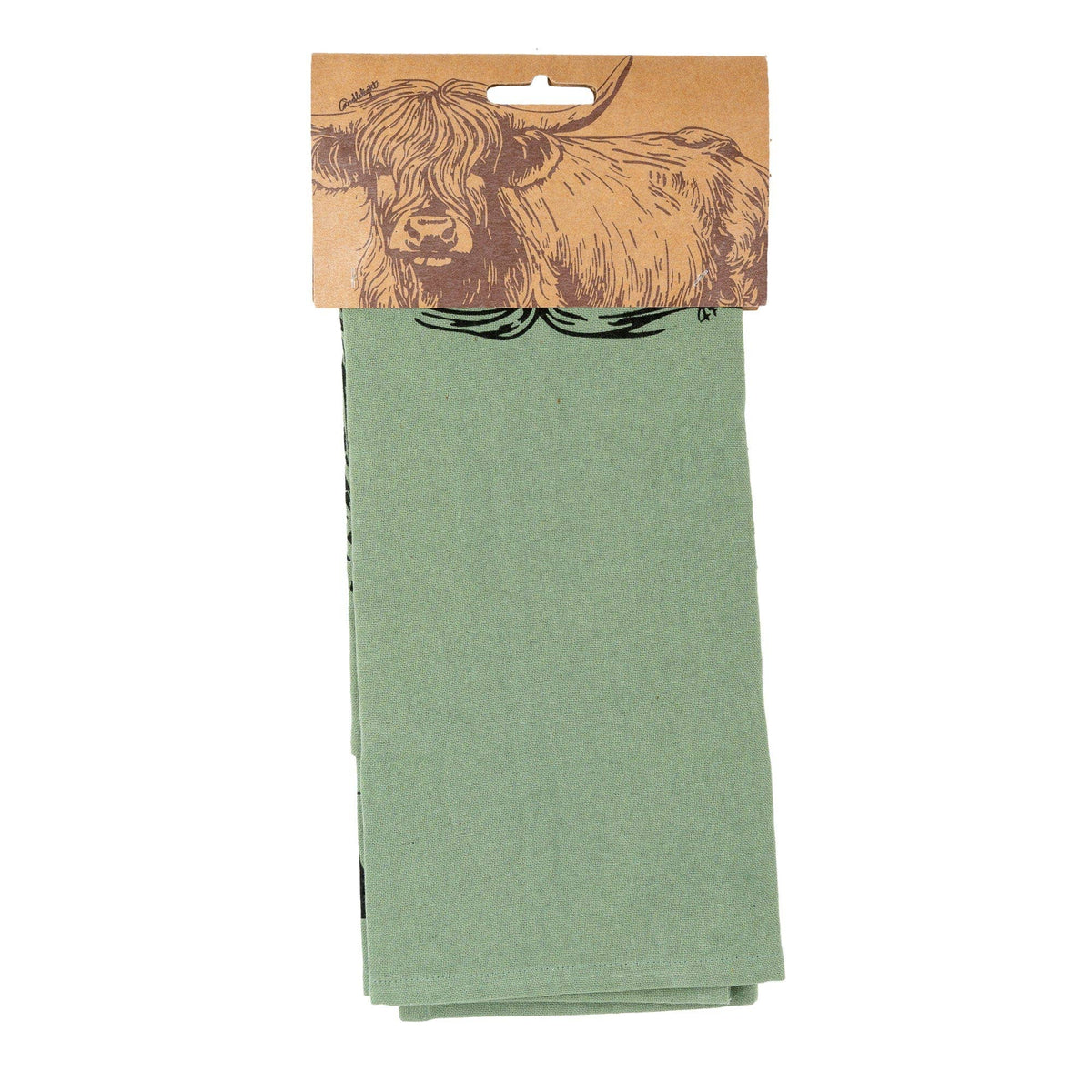 Set of 2 Tea Towels - Highland Cow