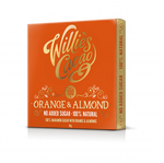 Orange & Almond. 100% cacao. No Added Sugar. Vegan. 50g bar