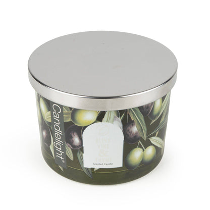 Candle with Metal Lid - Olive Vine & Thyme