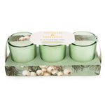 Set of 3 Votive Candles - Winter Fir & Mistletoe