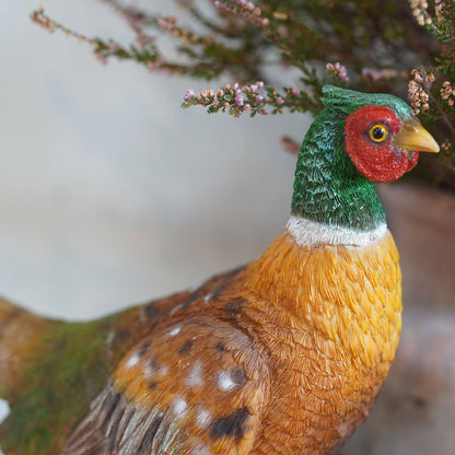 Pheasant Resin Ornament Garden Home Statue British Bird