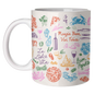 Mugs 'Italian Foodie Doodles – La Dolce Vita Pizza Pasta W: Mug Premium 11oz