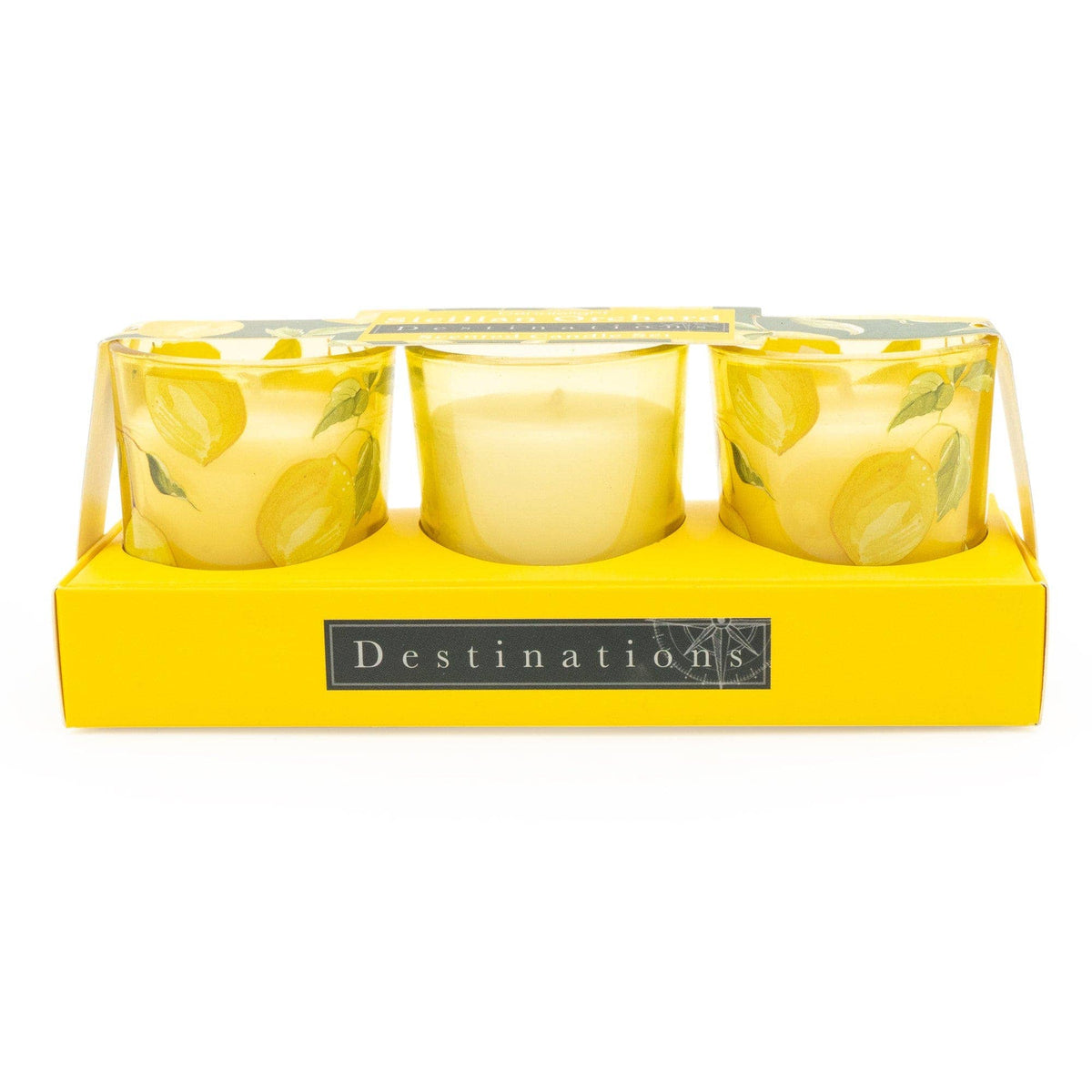 Sicilian Orchard S/3 Mini Votives with Lemon Grove Scent