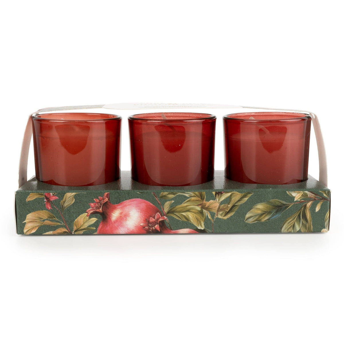Set of 3 Votive Candles - Forest Pine & Pomegranate
