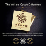 El Blanco. Creamy white chocolate. 50g bar