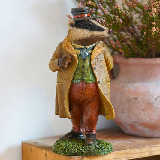 Master Badger Resin Ornament Garden Home Statue