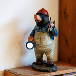 Mining Mole B Resin Garden Ornament Outdoor Sculpture