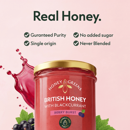Blackcurrant Infused Honey – Raw British Honey (Healthy Jam)