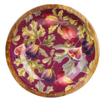 Large Mango Wood Bowl - Fig & Pomegranate