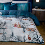 Starlight 100% Cotton Duvet Cover Set Midnight Blue: Midnight Blue / King