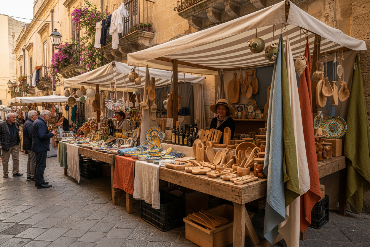 Mercato artigianale siciliano