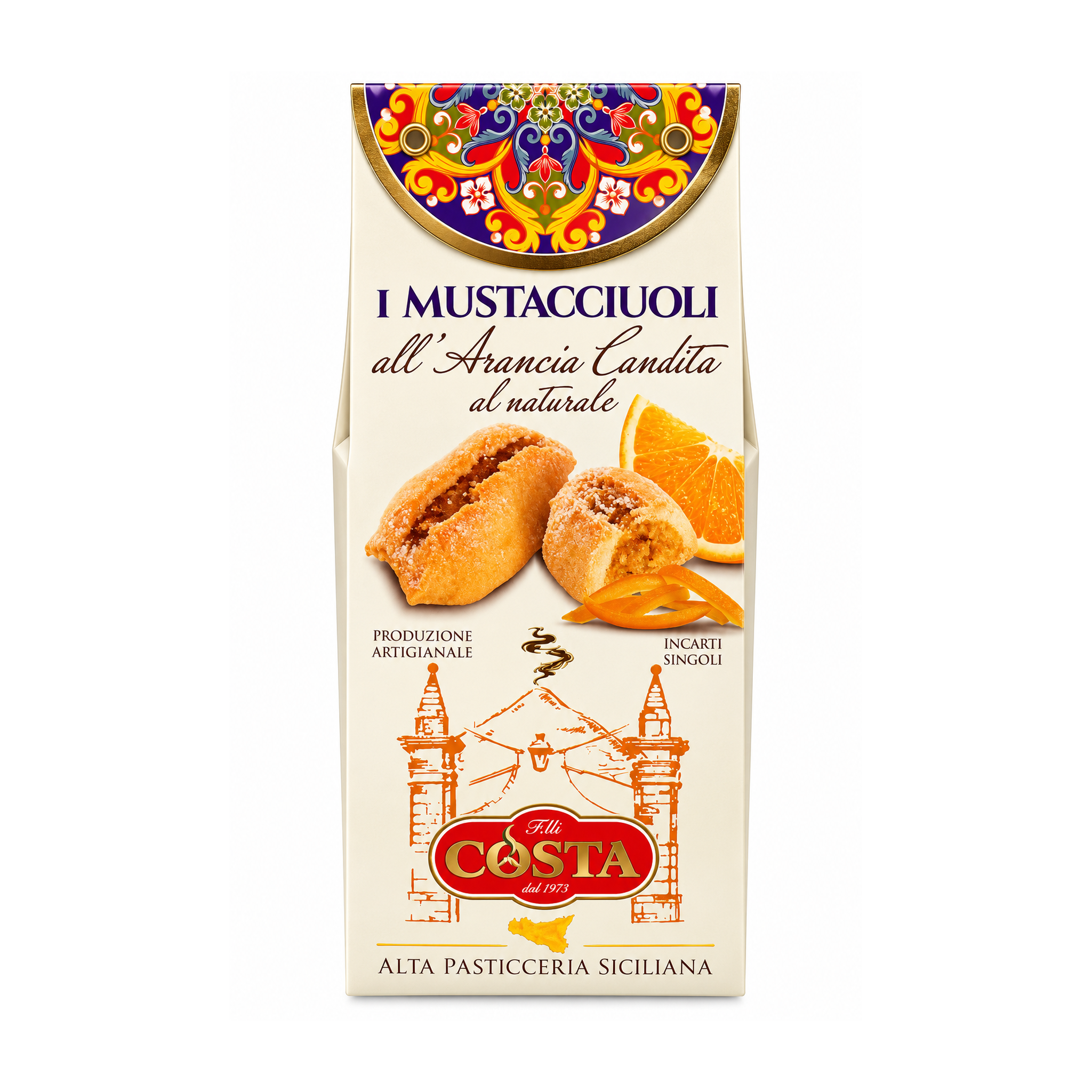Mustaccioli all'arancia - Sicilian Orange Biscuit 120g