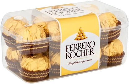 Ferrero Rocher Milk Chocolate Hazelnut Pralines Gift Box 16 Pieces 200g
